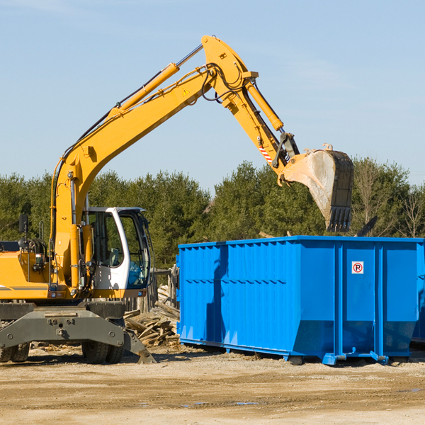 what kind of customer support is available for residential dumpster rentals in Bluffs